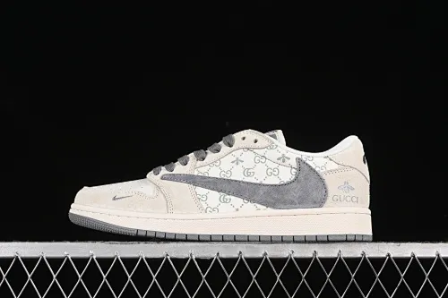 All categories Air Jordan Jordan series basketball shoes Air Jordan 1 Low high-end custom low-top sneakers Travis Scott x Fragment Design x Air Jordan 1 Low OG SP AJ1 Joe 1 Gucci joint-grey dragonfly pig eight low-top cultural casual sneakers SJ2068-107